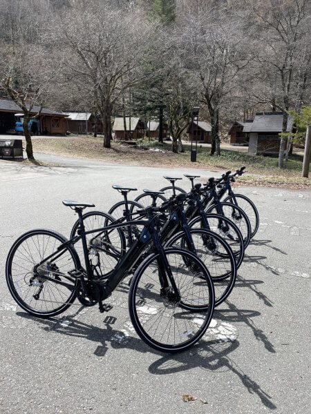 平湯キャンプ場でE-bikeレンタルはじめました‼︎