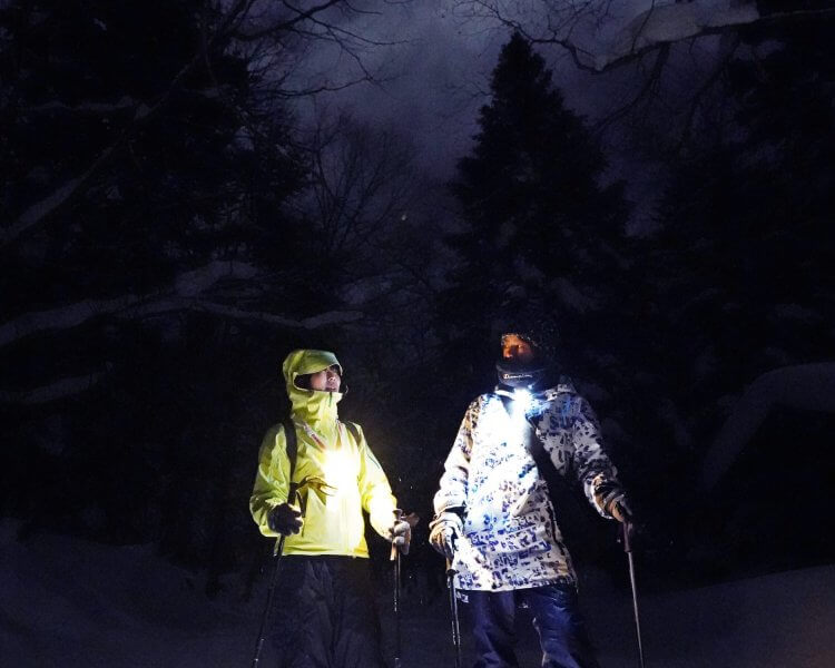 【予約受付中】⛄2024平湯ナイトスノーシューの旅</br>Light and Ice Symphony in Hirayu🎶Night Snowshoeing Tour